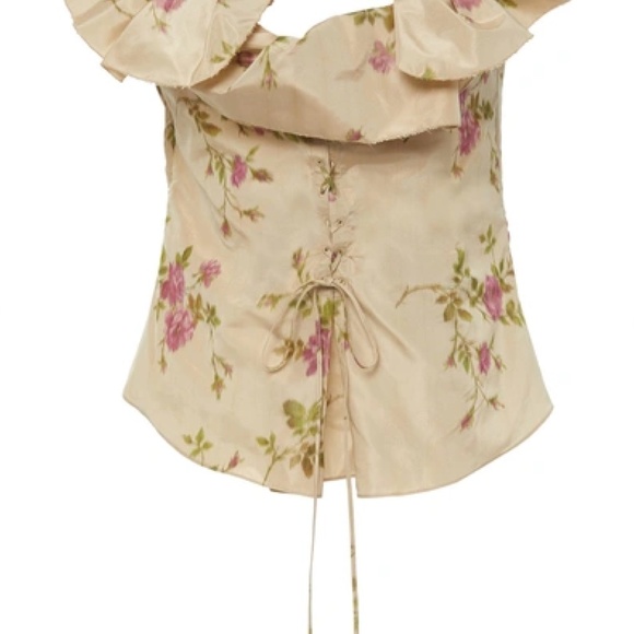 - Brock Collection Exclusive "Ordigno" Printed Satin Top - Picture 3 of 7